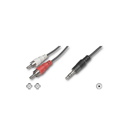 Kabel Audio Stereo Jack 3.5mm Na 2x Rca M/m 0,5m